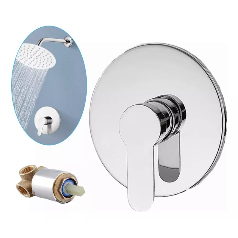 Anuwsasa Grifería de baño Anuwsasa Inox TD-0617 color plateada