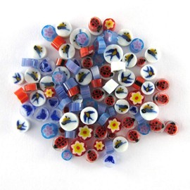 Spring Assortment Murrine ASRT-Spring Millefiori COE 90 Glacial Art Glass