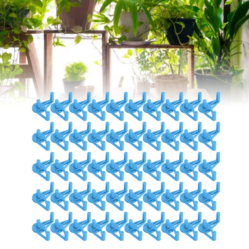 50 Packs Plant Support Clip Branch Reusable Adjustable Stem Trainer