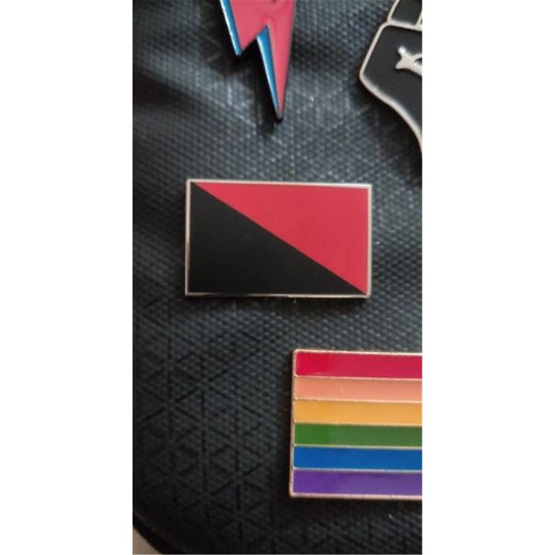 Anarchy Flag Lapel Pins Communism Badges Metal Pin Anarchism Symbol
