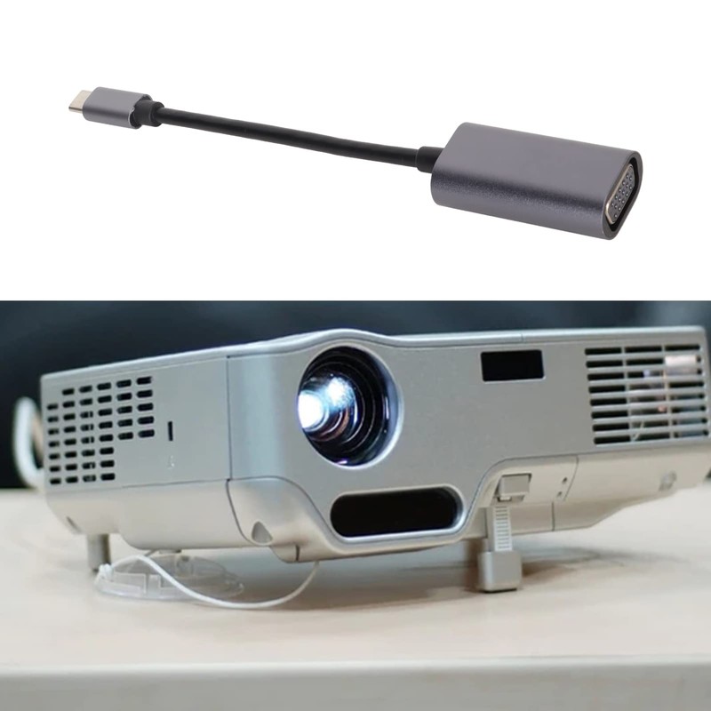 USB C to VGA Adapter, 1080P Antislip USB C to
