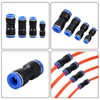Dokeno Pack of 40 Straight Pneumatic Connectors, Straight Push in