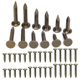 Hilitchi 400Pcs 20mm 25mm 30mm Steel Roofing Felt Nails Roofing Felt Pins Roofing Felt Lacquered Nails Asphalt Nails Used to Fasten Roofing Felt Asphalt Singles Slate Boards