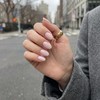 Light Pink Short Almond Press On Gel Nails 16 Sizes