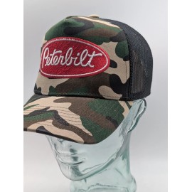 Yupoong Peterbilt Diesel Trucker Hat 1 Cap Flat Bill Camo for Mens Hat Baseball.