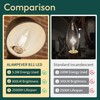 ALAMPEVER 12 Pack Chandelier Light Bulbs 100 Watt Equivalent, 800LM