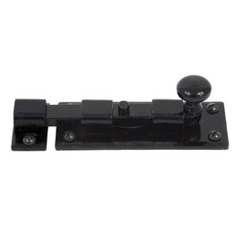 From The Anvil Black 4 Inch Straight Knob Bolt