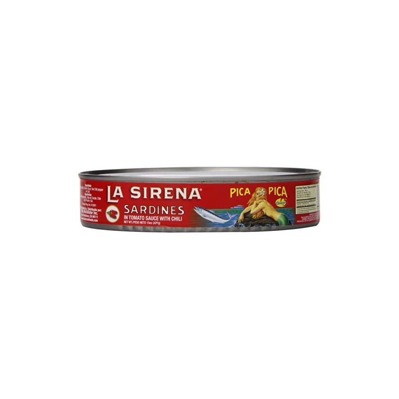 La Sirena Sardines Pica Pica in Oval Can, 15 oz