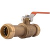 SharkBite 1 Inch Slip Ball Valve, Push to Connect Brass