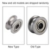 10pcs U624ZZ Miniature Steel U-groove Guide Pulley Rail Ball Bearing
