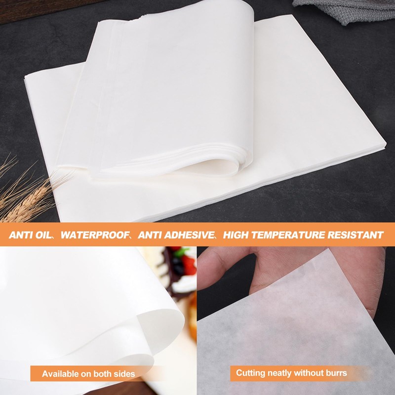 Parchment Paper Sheets for Baking, 100 Pcs Non Stick Parchment