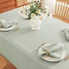 SASTYBALE Rectangle Tablecloth - Linen Textured Table Cloth Water Resistant