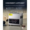 CREWORKS 3L Ultrasonic Cleaner Industry Heated w/Timer Jewelry Ring Glasses