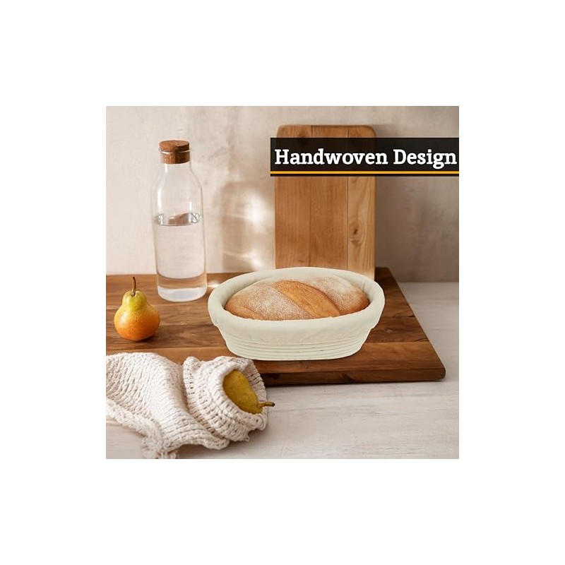 Premier Housewares Bread Sourdough Proofing Basket Rattan Basket (Small Oval)