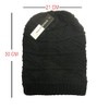 TOSKATOK Ladies Knit Slouch Winter Hat/Beanie -Black-A