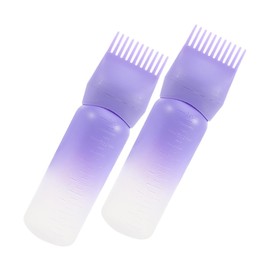 Healeved 2pcs Hairdressing Tool Scalp Oil Applicator Oil Applicator for Hair Oil Hair Applicator Hair Color Applicator Brushes Portable Travel Hair Comb Purple Plastic
