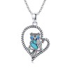 TUGHRA Owl Necklaces for Women Christmas Gifts for Teens Heart
