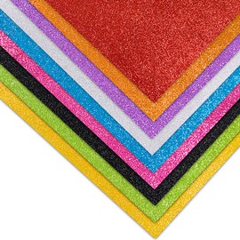 10 Pcs Glitter Foam Sheets,7.8 x 11.8 inch Craft Foam Foam Sheets Paper for Crafts,Thin Foam Sheets Foam Paper for Crafts DIY Arts Projects Cosplay Party Decoration(Multicolor)