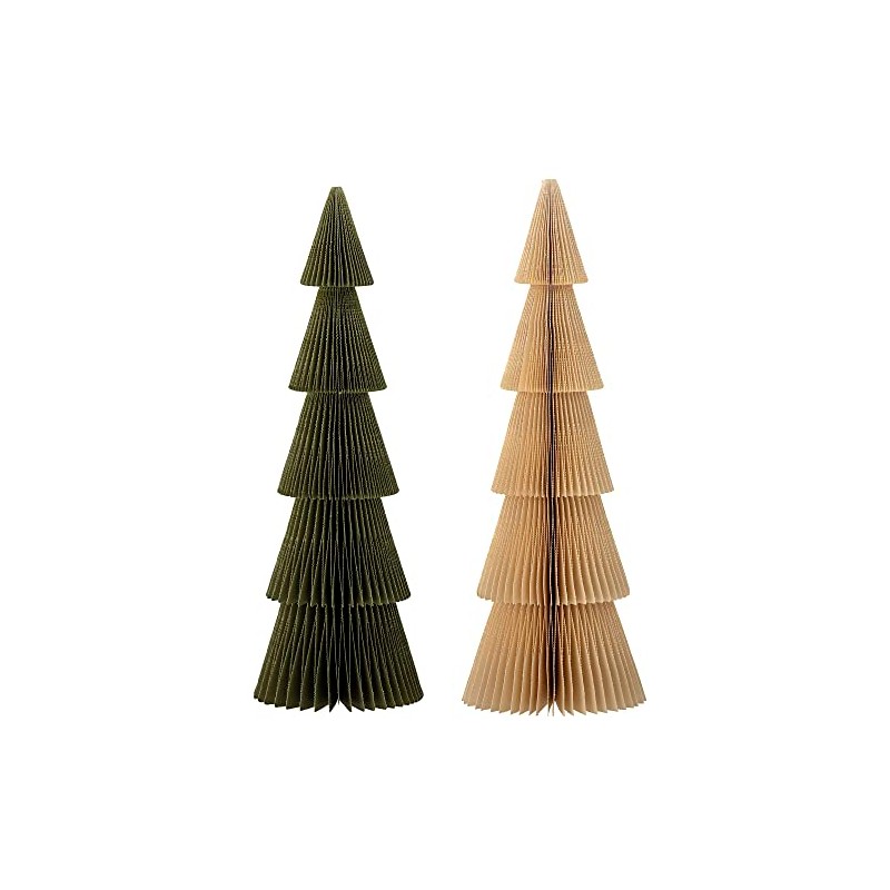 Bloomingville Milan Decorative Tree, Paper, Green, Diameter 11 x Height