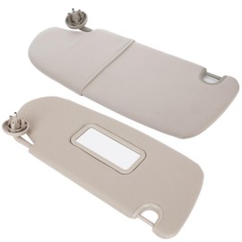 CCIYU Left and Right Sides Sun Visor fit for 2002-2008 for Dodge for Ram 1500(Without Sunroof), 2pcs Gray Sun Visors Replace 1CT17TL2AA