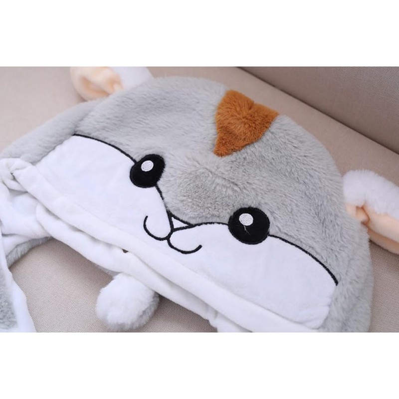 EXCEART Hat, Hamster, Movable Ears, Funny, Cosplay, Halloween, Headwear, Cap,