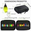 Zyiphor Set da 16 Cucchiaini Pesca per Trota, Esche Artificiali