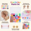 2065 Pcs Hair Ties Set with Tools & Clips, Colorful