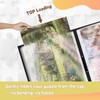 Puzzle Storage with Central Mesh Window，Puzzle Binder with Puzzles Stickers