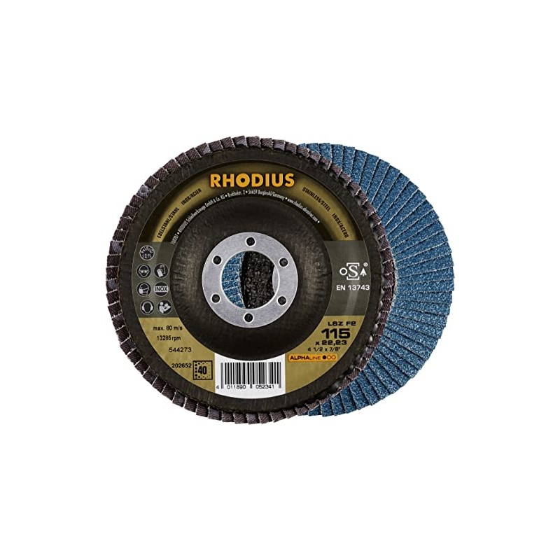 Rhodius Grinding Wheel LSZ F2 K40 Steel Diameter 115 mm