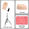 Maniqui de Practica para Pestañas, Maquillaje, Extensiones de Pestañas, Cabeza