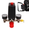 Air Compressor Pressure Switch Manifold Regulator Gauges Automatic Control Valve