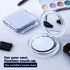 MIRRORVANA Small 12X Magnifying Makeup Mirror for Travel - Lightweight,