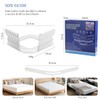4PCS Bed Sheet Holder with Lock Strips, Heavy Duty Bed