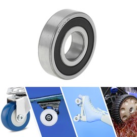 ACROPIX 63/28VV Deep Groove Ball Bearings P5 28x68x18mm Lubricated Bearings Double Rubber Seal Black Silver Tone Scooter Skateboard Wheel