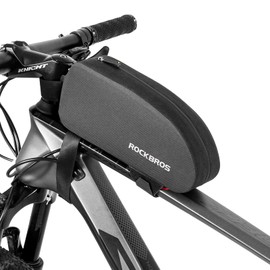 ROCKBROS Bike Top Tube Bag Bicycle Front Frame Bag Waterproof Bike Pouch Pack Bike Phone Bag Cycling Accessories Pouch for Mountain Road Bike Large Upgrade