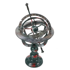 HOLIDYOYO Antique Celestial Globe with Sphere Sundial Arrow Nautical Antique Globe World Globe Desktop Rotating Globe Astrolabe Engraved Globe