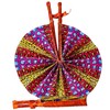 African Delights Ankara Hand Fans - Genuine Leather and Vibrant