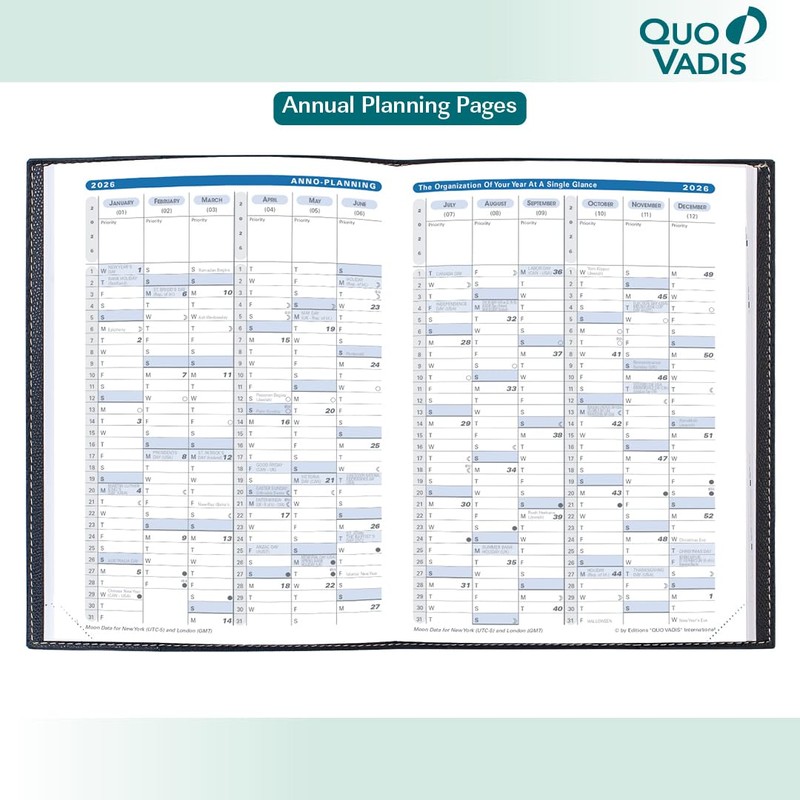 Quo Vadis 2026 Refill for Trinote - Weekly Planner -