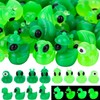 GGSTDDUP 64 Pcs Mini Resin Alien Ducks Figures, Tiny Alien