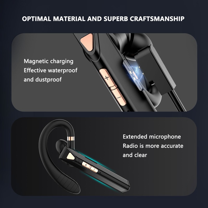 K3 Business Bluetooth Earphone Noise Reduction Single Ear Wrap Around