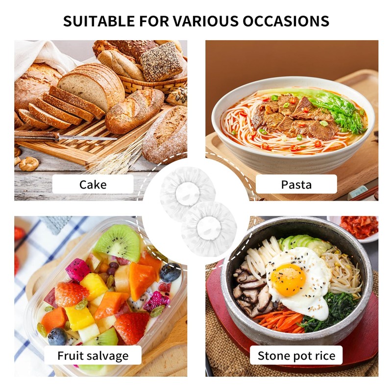 Pack of 4 Food Covers for Proofing Basket, Reusable Cover,