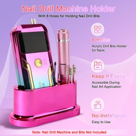 Nail Drill Machine Holder Efile Stand and Organizer Storage Box Case