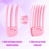 2pcs Wind Shaping Styling Combs for Fluffy Bangs, 3-Tooth &