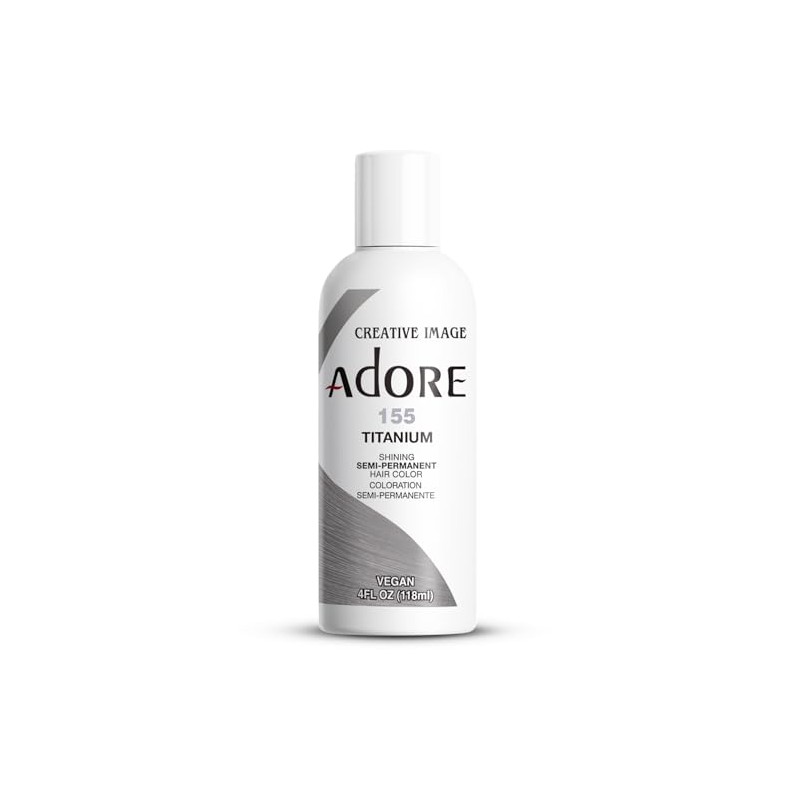 Adore Semi-Permanent Haircolor #155 Titanium 4 Ounce (118ml)