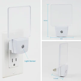 GREENIC 2 Pack 0.5W Plug in LED Night Light with Dusk to Dawn Sensor Blue