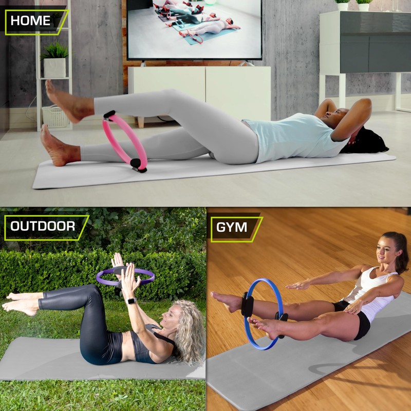 The ProsourceFit Resistance Ring enhances Pilates Workouts with Light Resistance