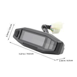 CHILDWEET LCD Instrument Digital Motorcycle Speedometer Odometer Gear Replacement Gauges Indicators Speedometer Motorcycle Display Turn Signal Light Indicator Dirt Bike Speedometer Black Abs