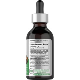 Horbaach Chaga Mushroom Extract | 2 Fl Oz | Vegetarian Liquid Drops | Alcohol Free Tincture | Non-GMO & Gluten Free