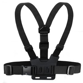 Houdian Chest Strap Mount Chest Mount Chest Mount Compatible with GoPro Hero and Action Cameras - Fully Adjustable Chest Strap