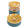 Pet Double Bowl Water Dispenser 1L Neck Protection Anti Tip